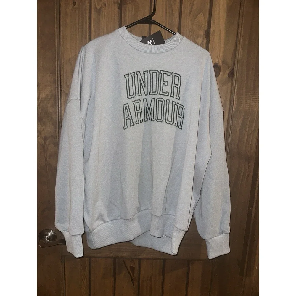 Under Armour Icon Heavyweight Terry Women's Oversized Crew - Picture 2 of 7